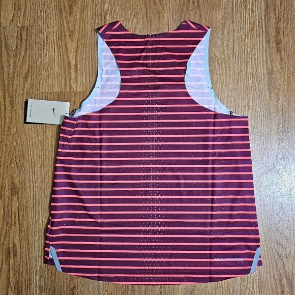 Nike Aeroswift Running Racing Singlet Tank Top Dri-Fit ADV Red Orange Medium M - Picture 5 of 17